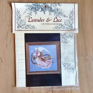 Lavender & Lace Cross Stitch Chart "Angel of Summer"